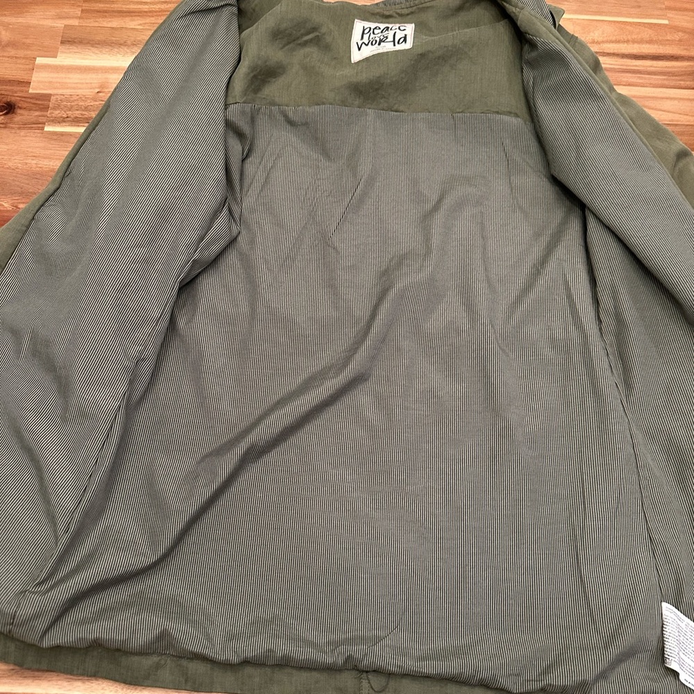 Green Jacket with Red Love Graphic - Picture 4 of 6